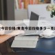 黄金今日价格/黄金今日价格多少一克回收
