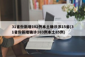 31省份新增102例本土确诊涉15省(31省份新增确诊103例本土85例)
