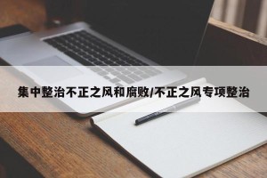 集中整治不正之风和腐败/不正之风专项整治